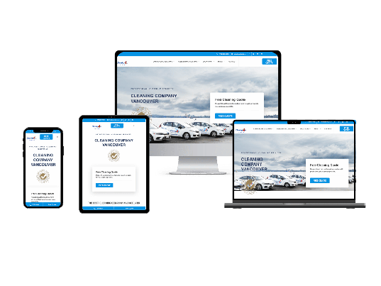 Cleaning 4 U website design by ThinkProfits.com
