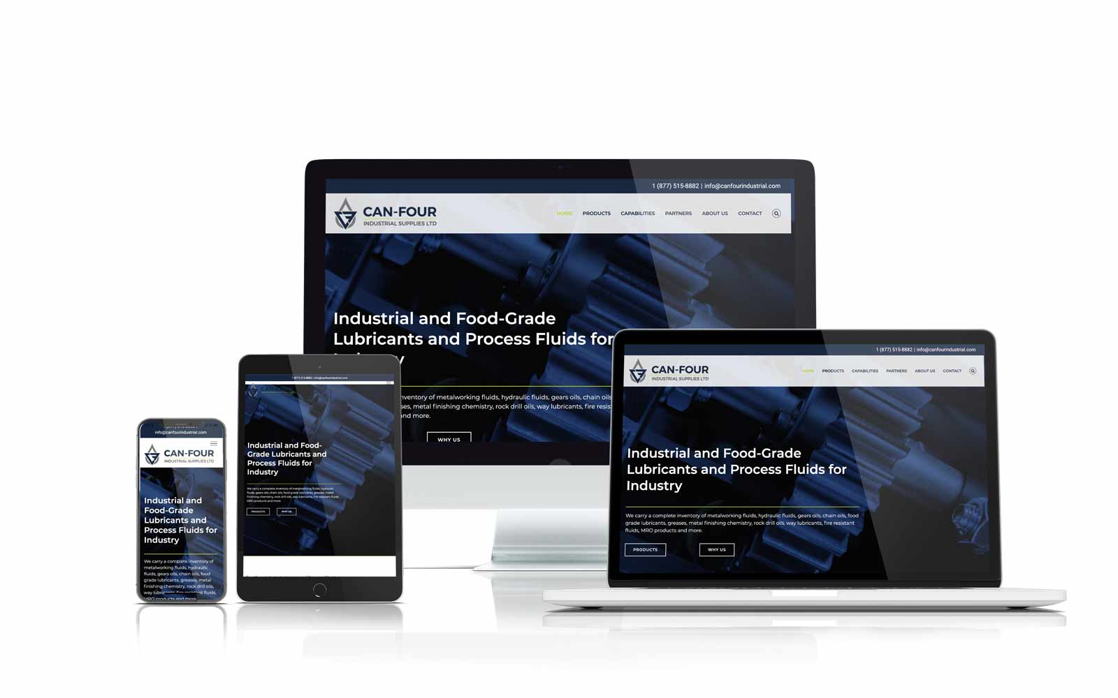 Can Four Industrial Supplies website design