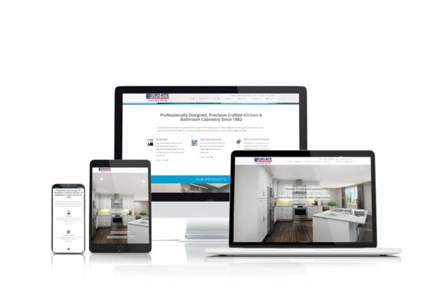 Euro-Rite Cabinets website design by ThinkProfits.com