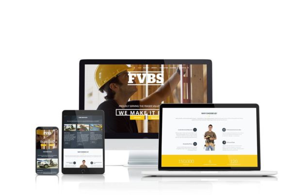 Fraser Valley Building Supplies website design by ThinkProfits.com