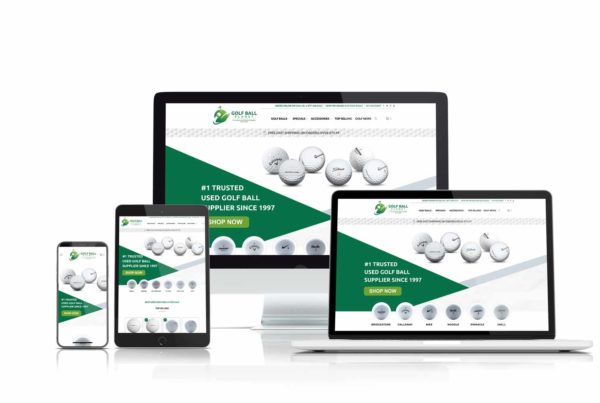 Golf Ball Planet website design by ThinkProfits.com