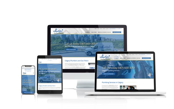 Lone Star Plumbing & Heating website design by ThinkProfits.com