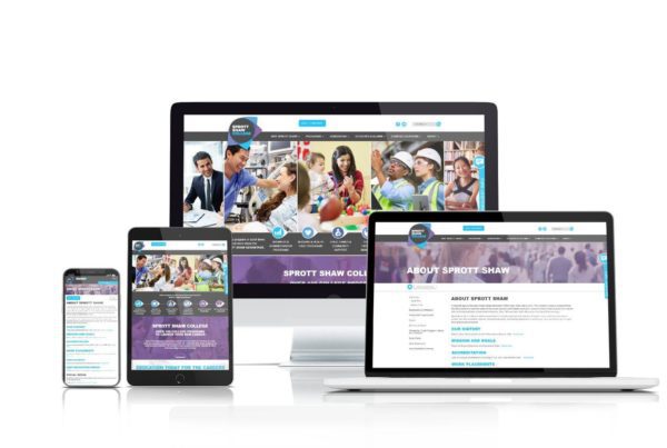 Sprott Shaw College website design by ThinkProfits.com