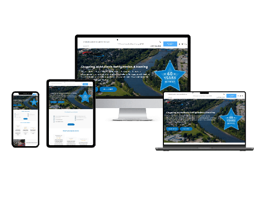 McMullen's website design by ThinkProfits.com