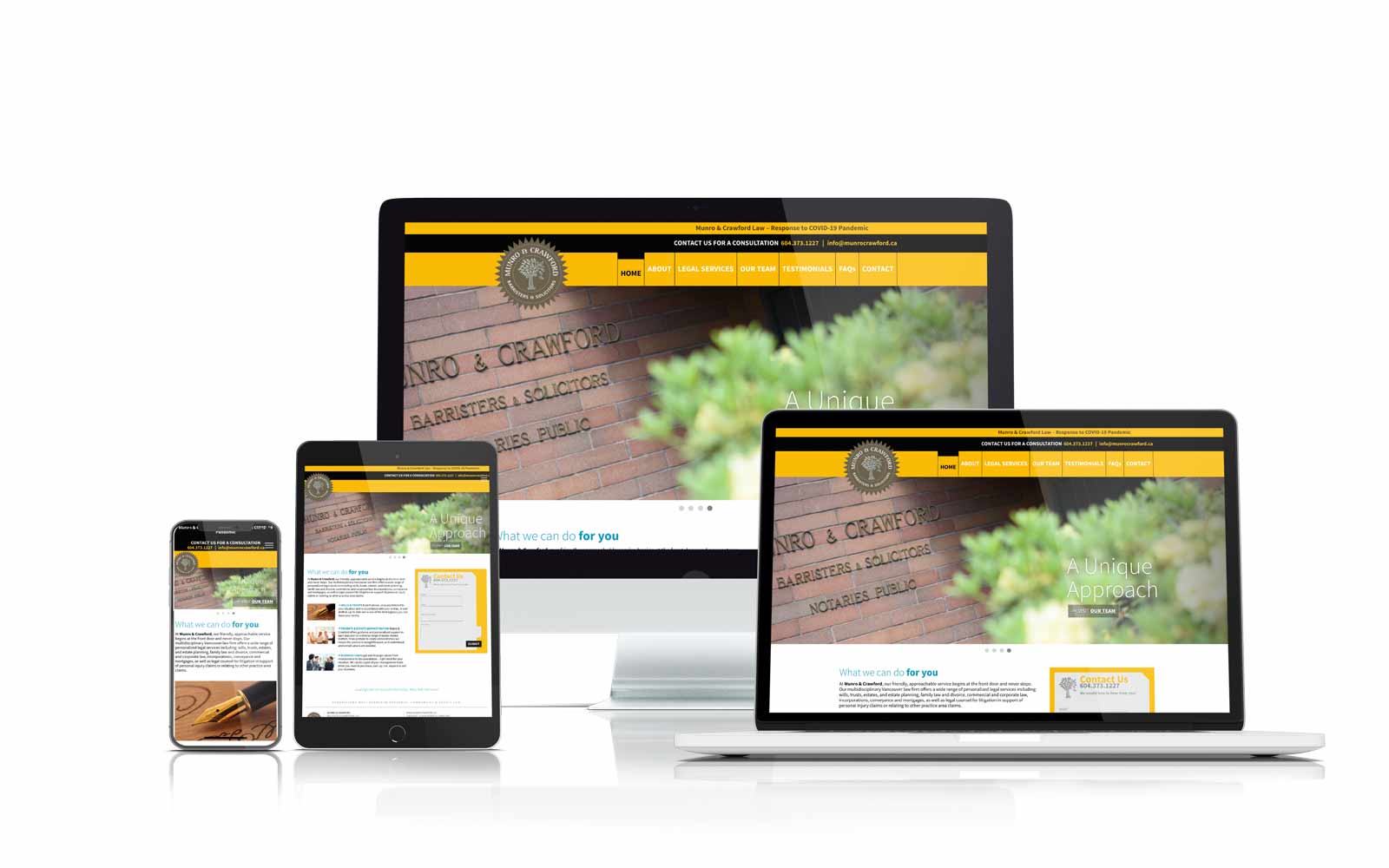 Monro Website design case study