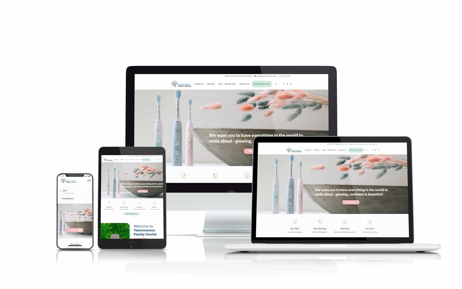 tsawwassen family dental responsive website design
